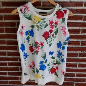 NWT Premise Spring Bright Floral Sleeveless Top / Vest Size Medium